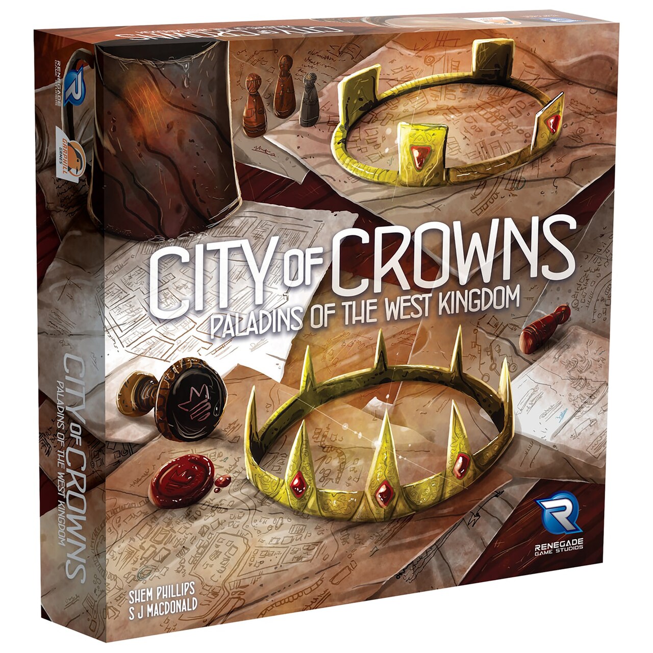 Renegade Game Studios Paladins of The West Kingdom: City of Crowns Expansion 1-4 Players, Ages 12+, in 90-120 minutes